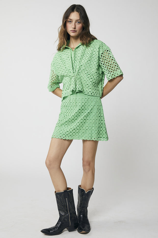 Stacy Mini Skirt - Summer Green