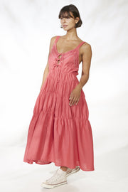 Gloria Maxi Dress - Rose Pink - CLEARANCE