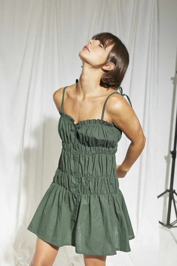 Sasha Mini Dress - Summer Green – Rue Stiic