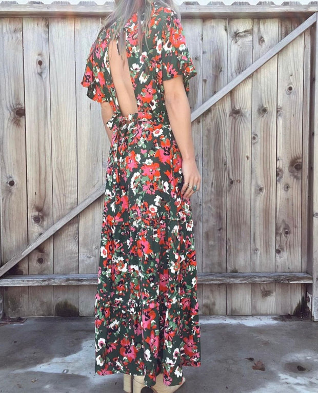 Lucille Maxi Dress - Viola Floral - CLEARANCE