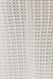 Eliza Knit Skirt - White - CLEARANCE