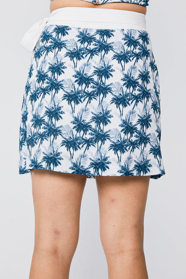 Riley Mini Wrap Skirt - Palm Beach - CLEARANCE