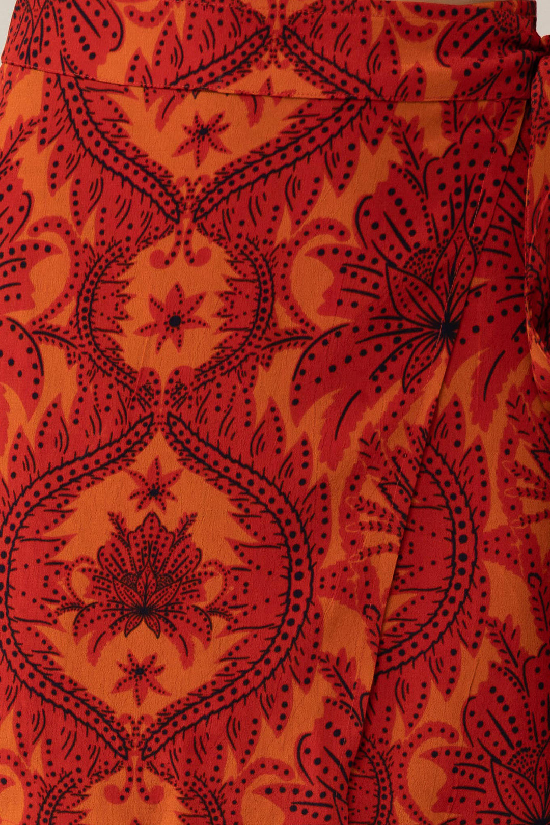 Nina Mini Wrap Dress - Damask Floral