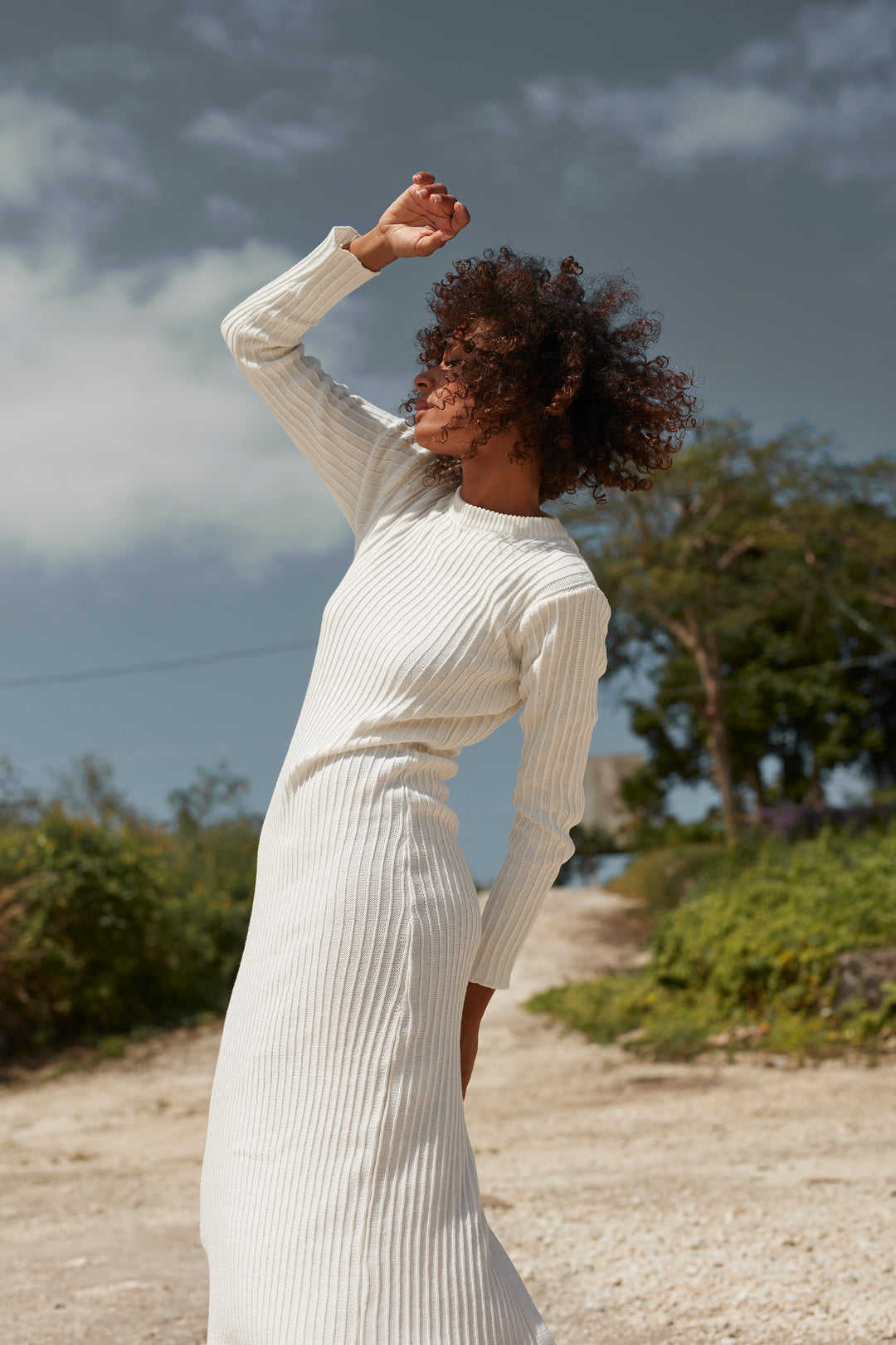 Frankie Knit Dress - White