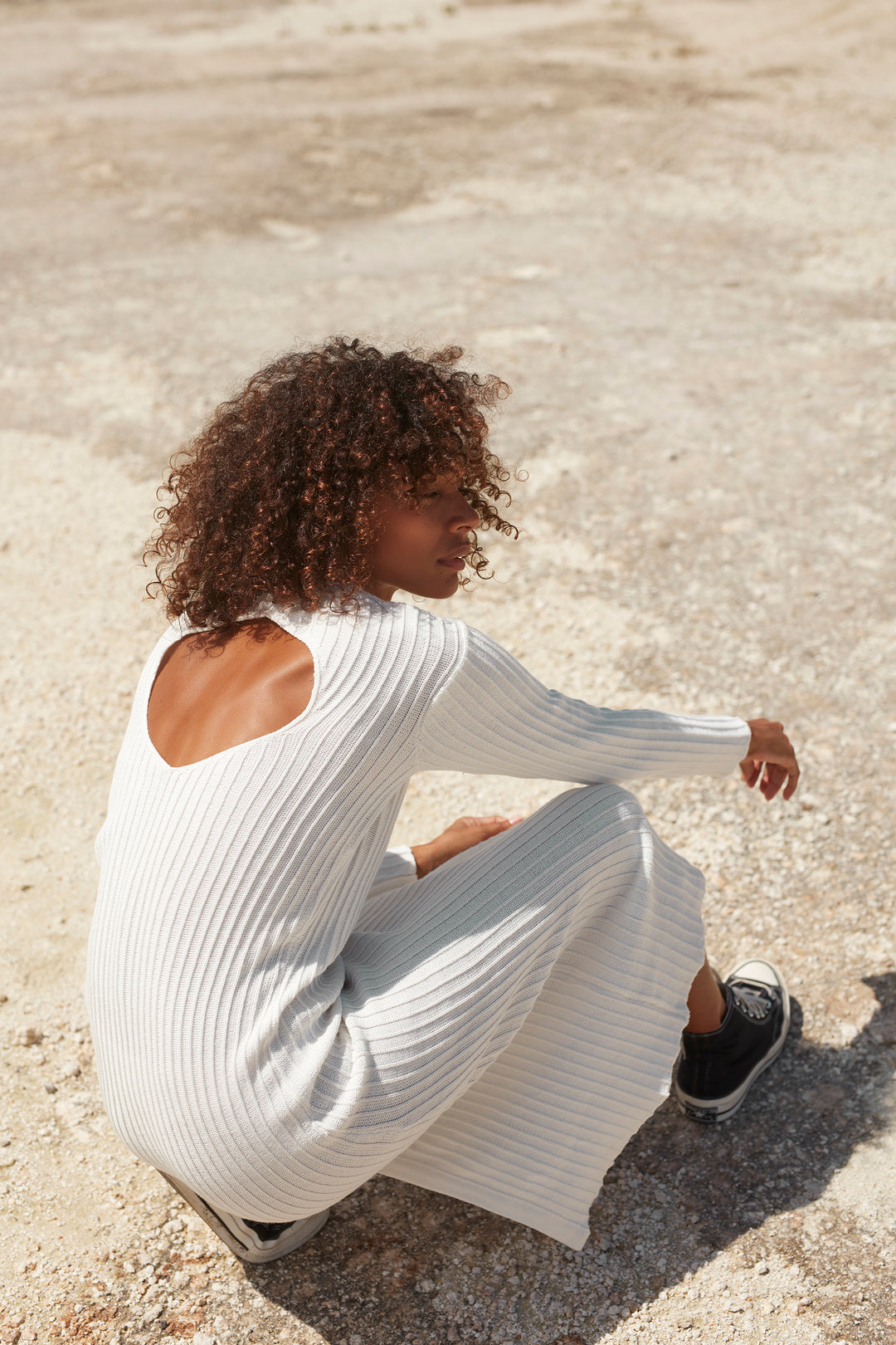 Frankie Knit Dress - White