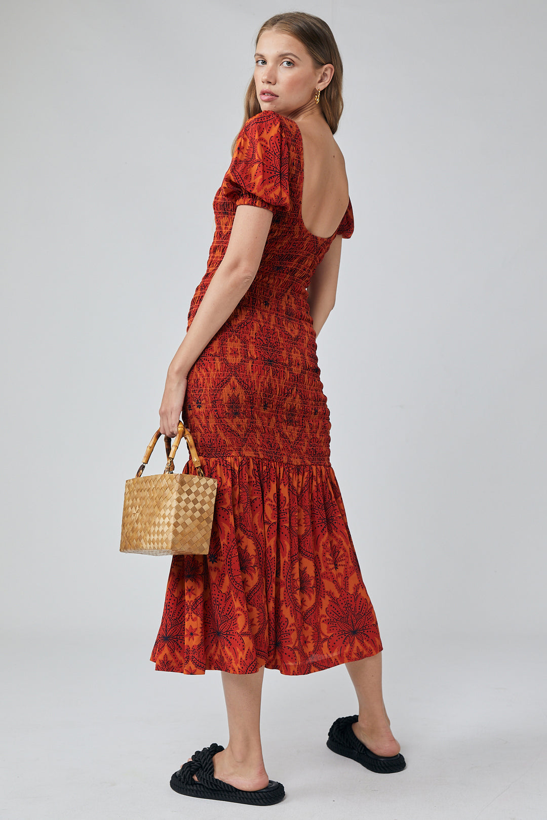 Isabella Maxi Dress - Damask Floral