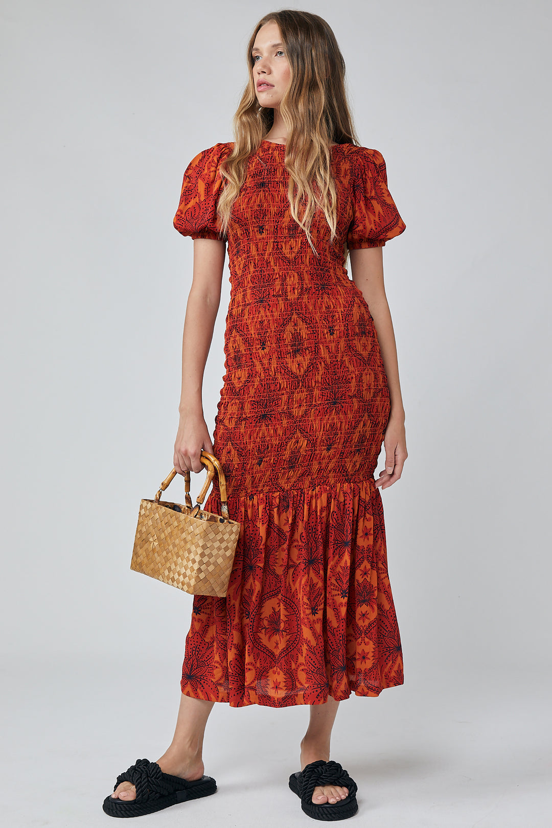 Isabella Maxi Dress - Damask Floral