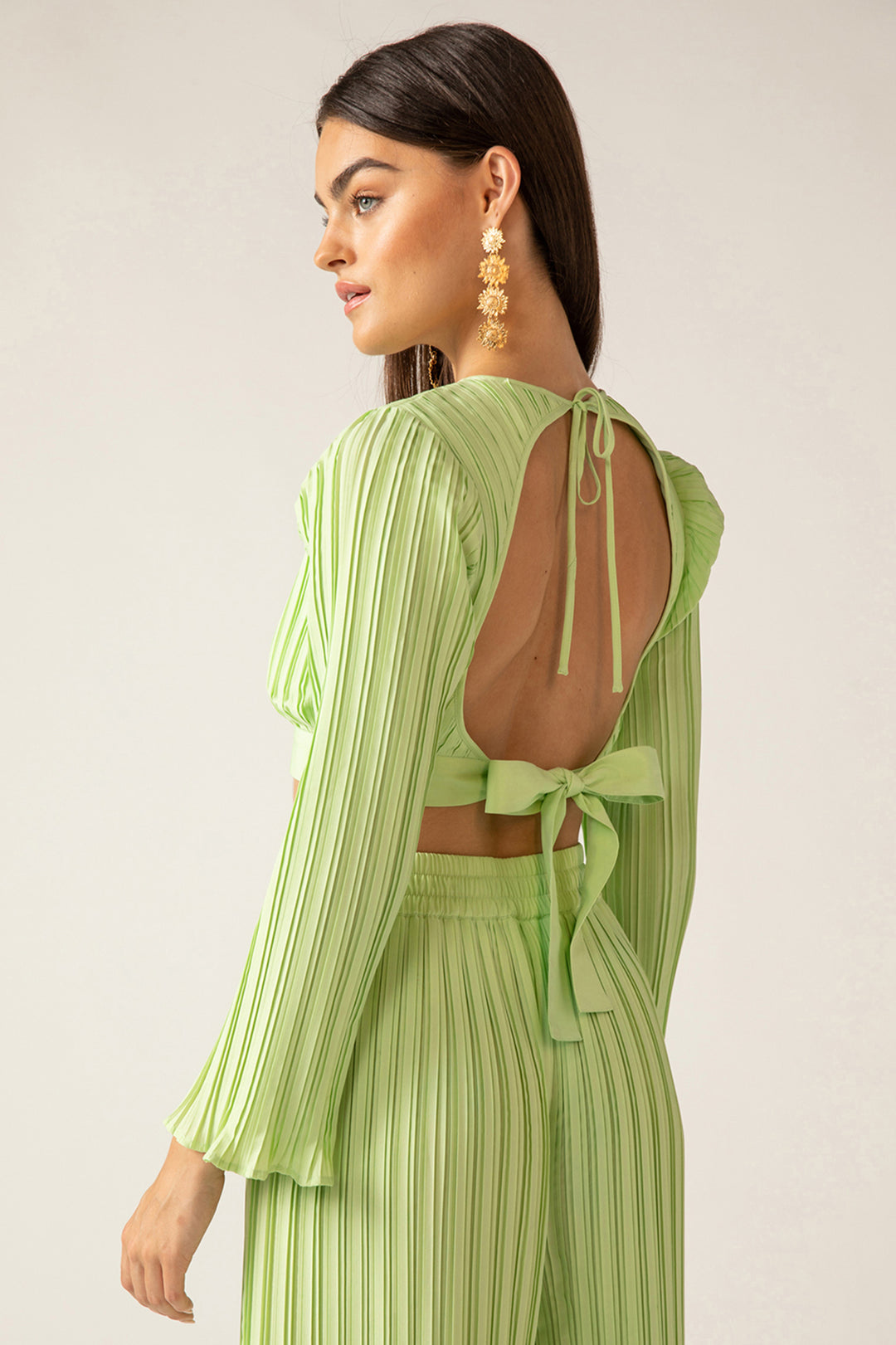 Lillie Crop Top - Patina Green