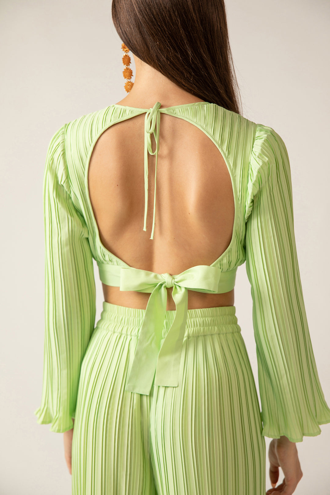 Lillie Crop Top - Patina Green