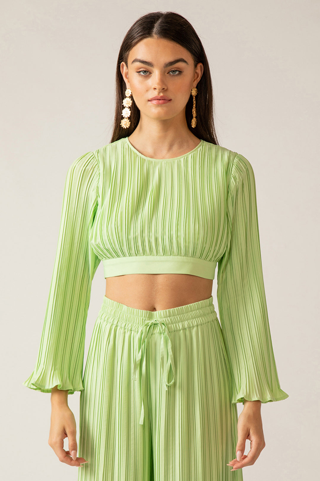 Lillie Crop Top - Patina Green