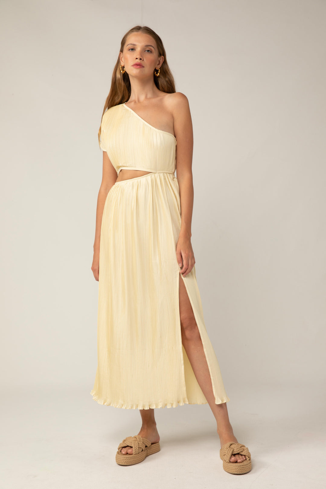 Velma Midi Dress - Vanilla