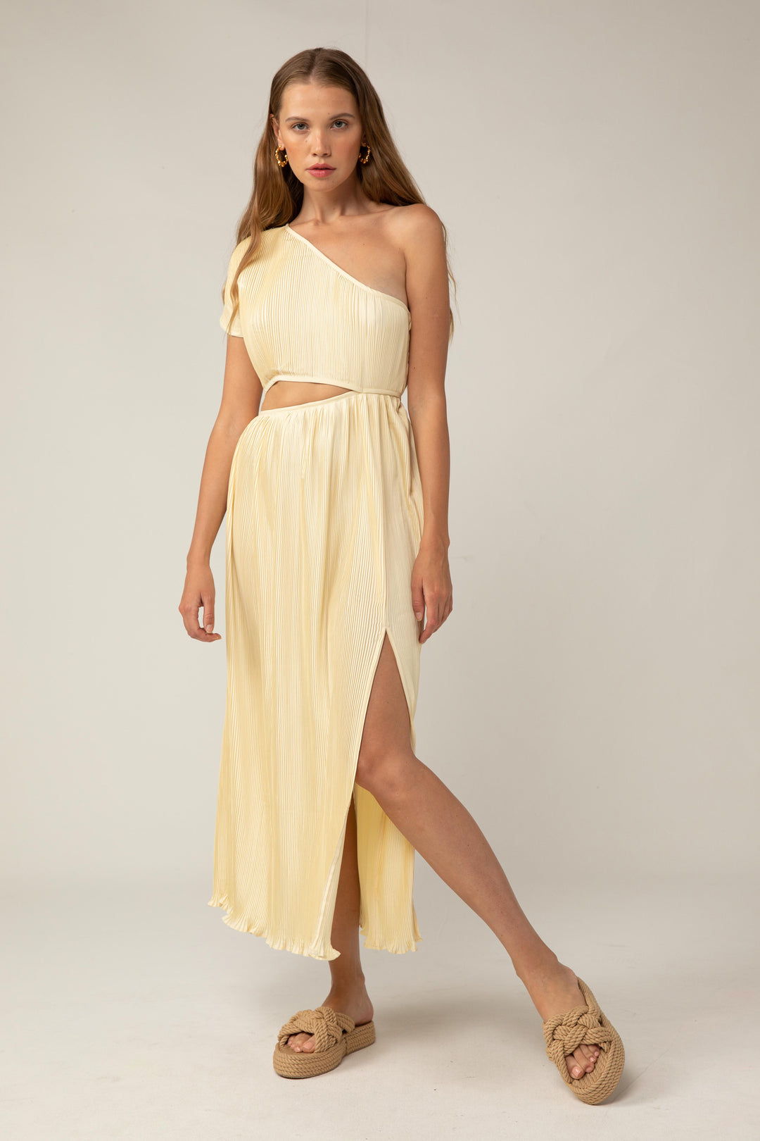 Velma Midi Dress - Vanilla