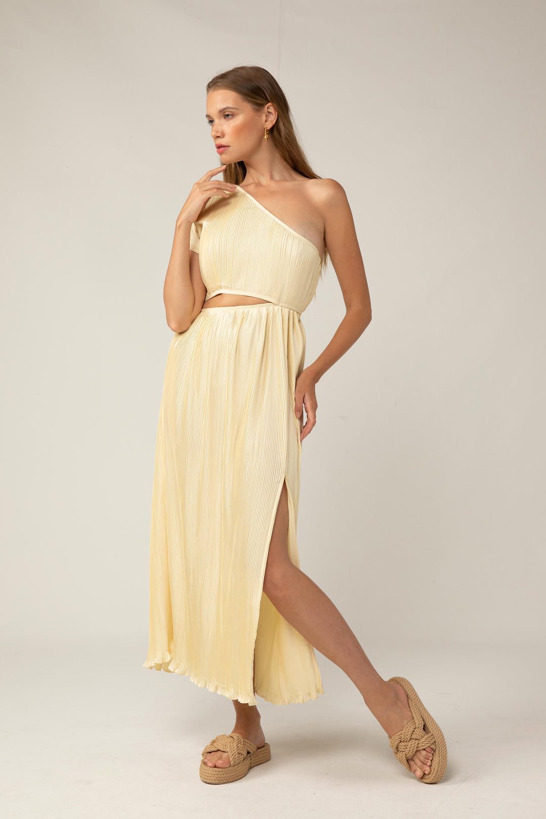 Velma Midi Dress - Vanilla