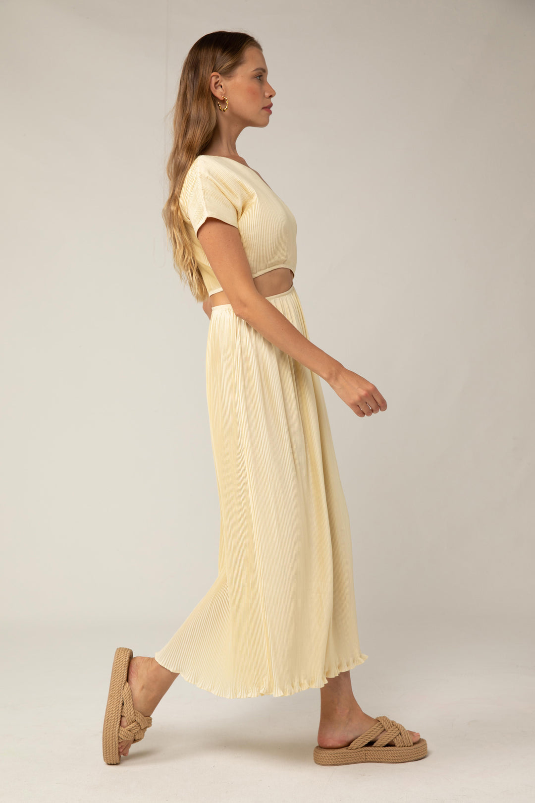 Velma Midi Dress - Vanilla