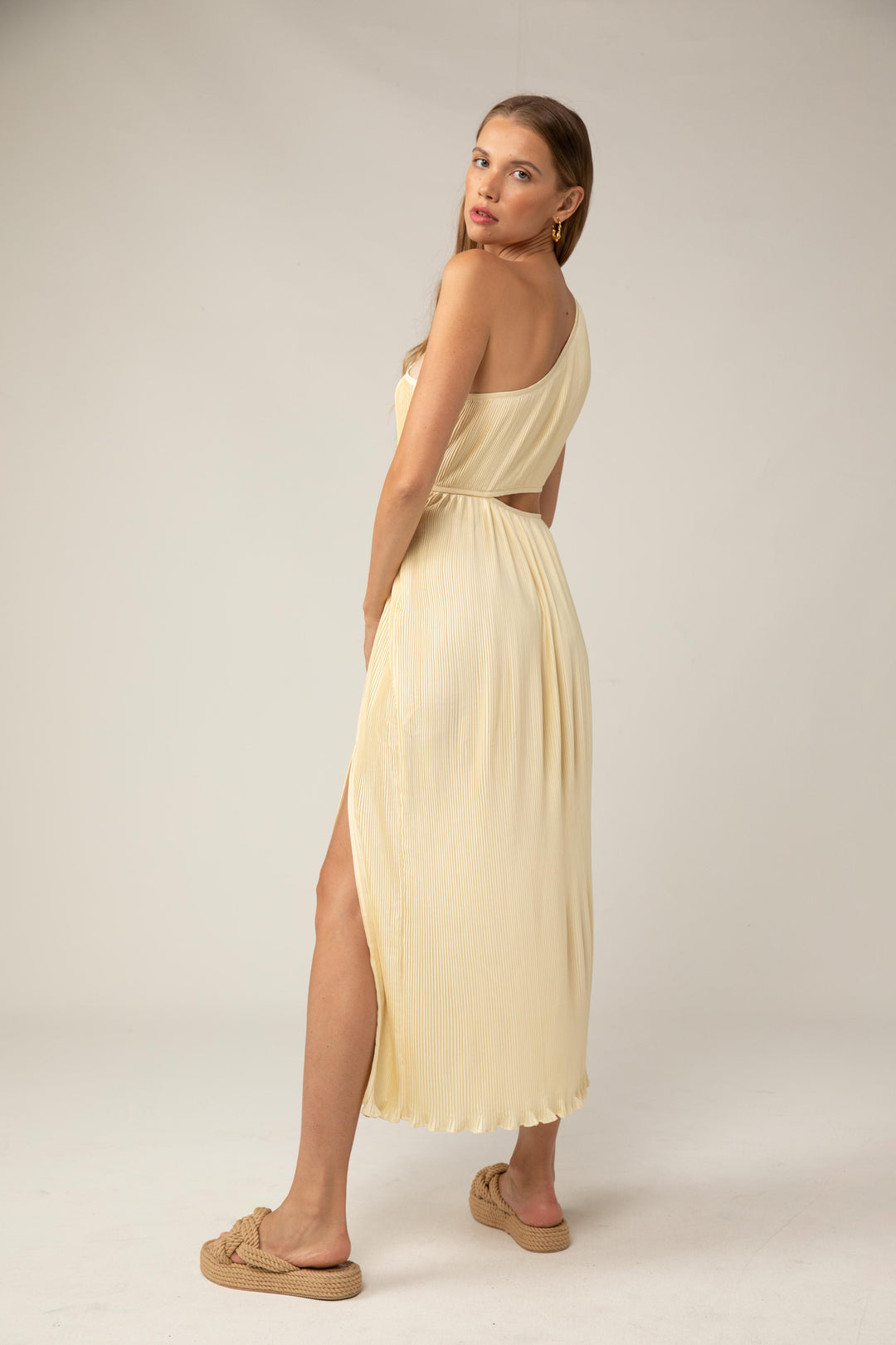 Velma Midi Dress - Vanilla