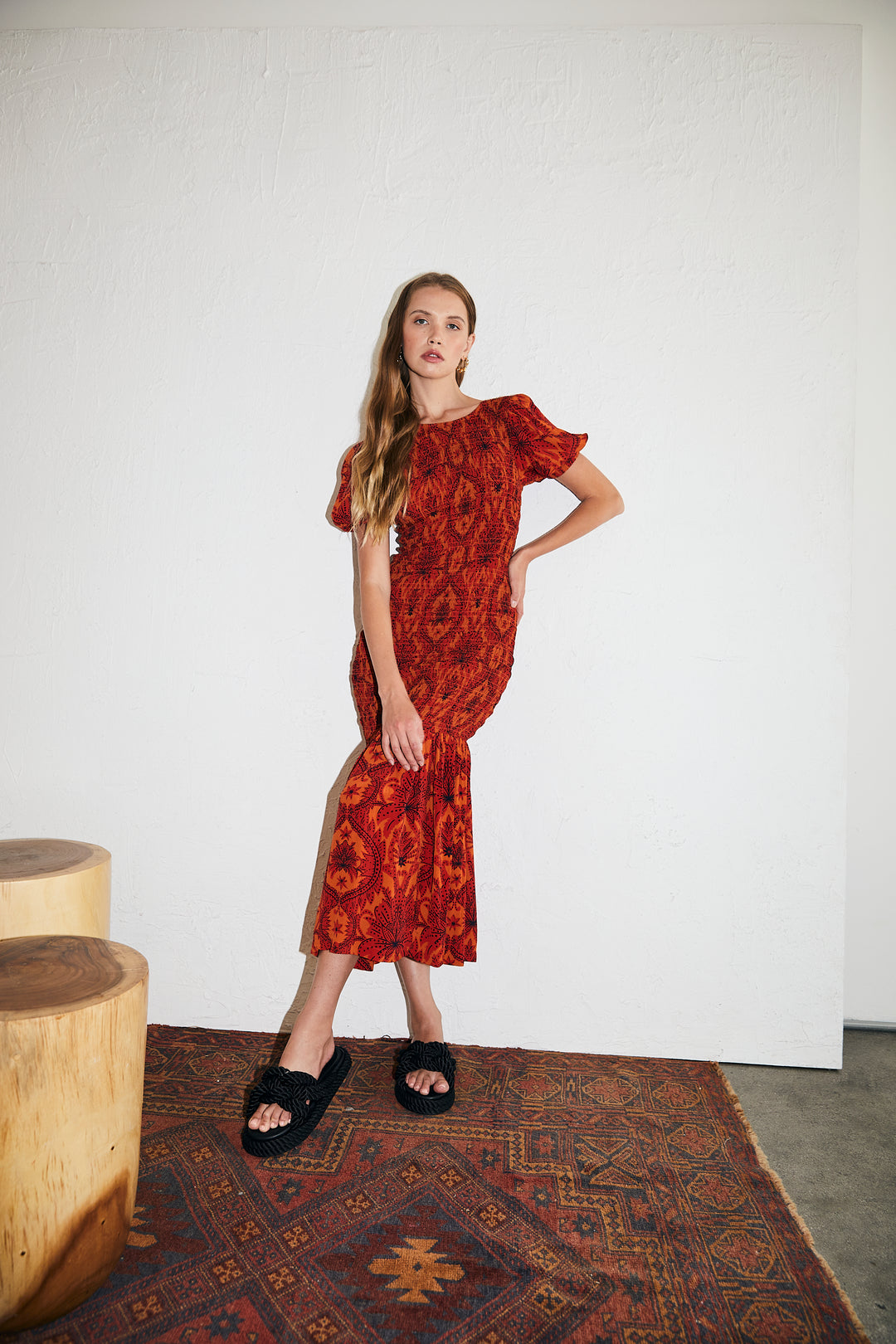 Isabella Maxi Dress - Damask Floral