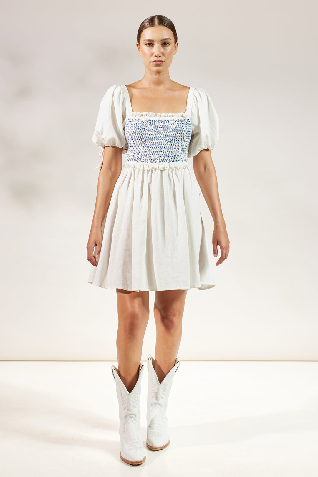 Rhea Mini Dress - White