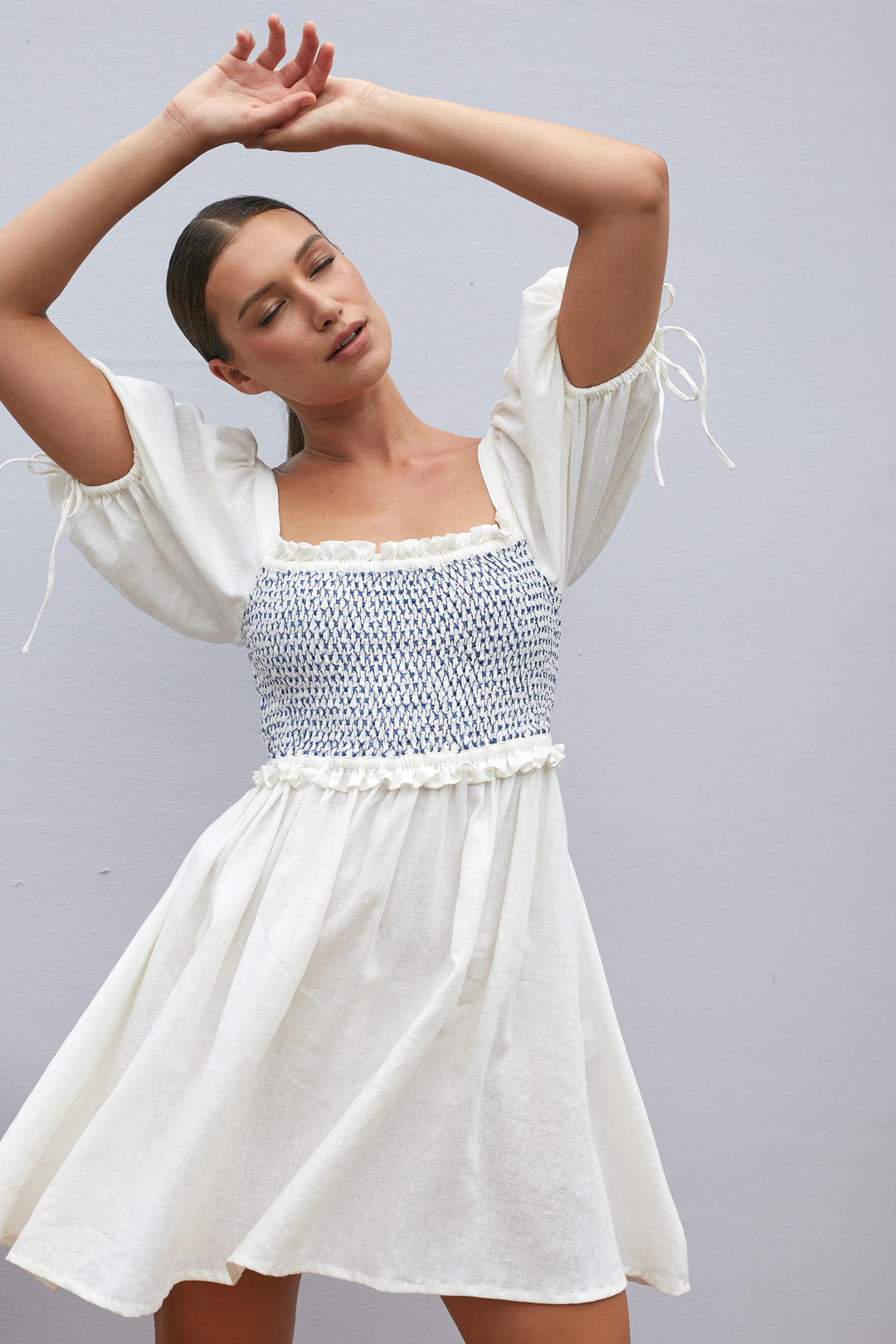 Rhea Mini Dress - White