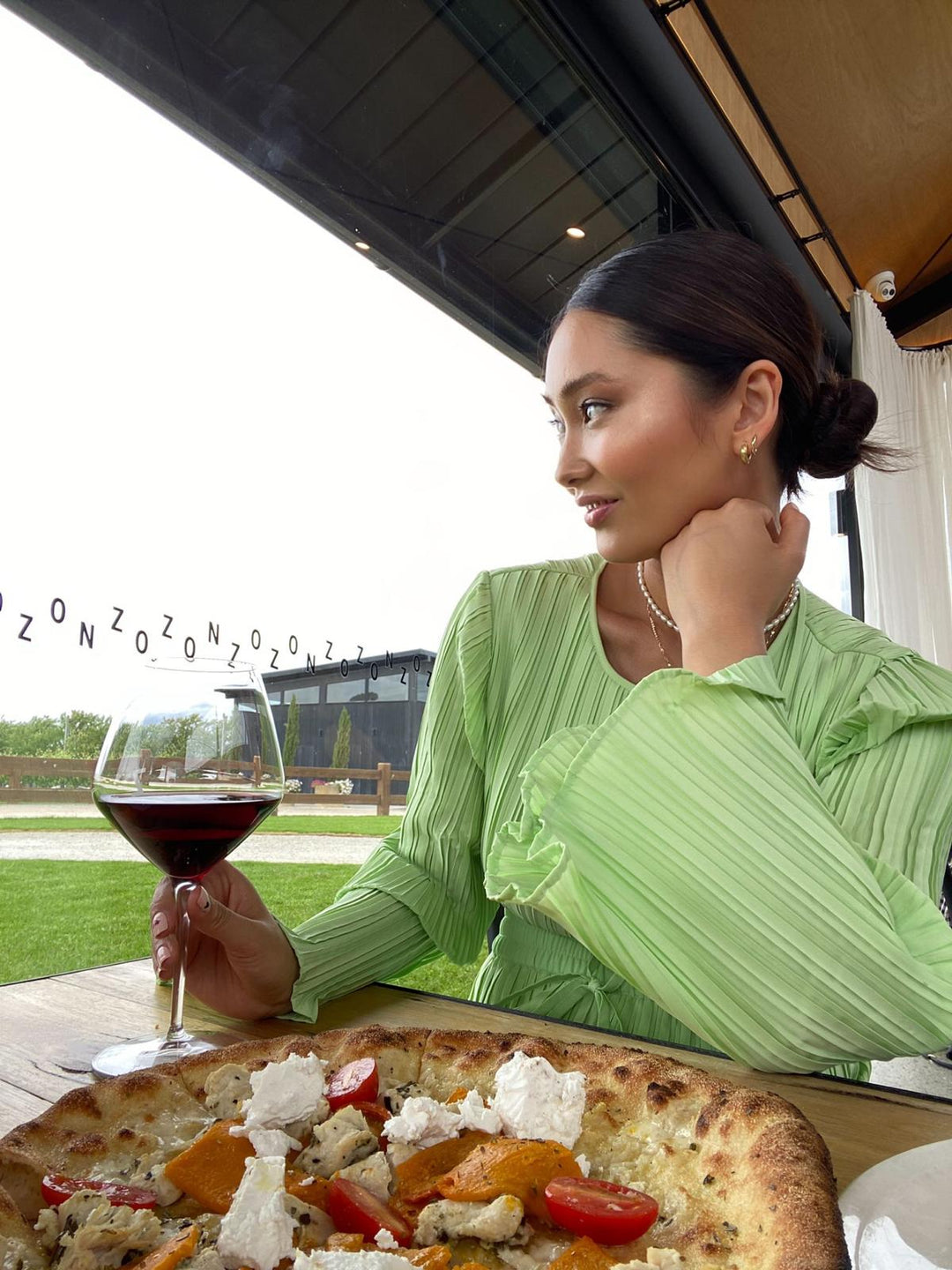 Lillie Crop Top - Patina Green