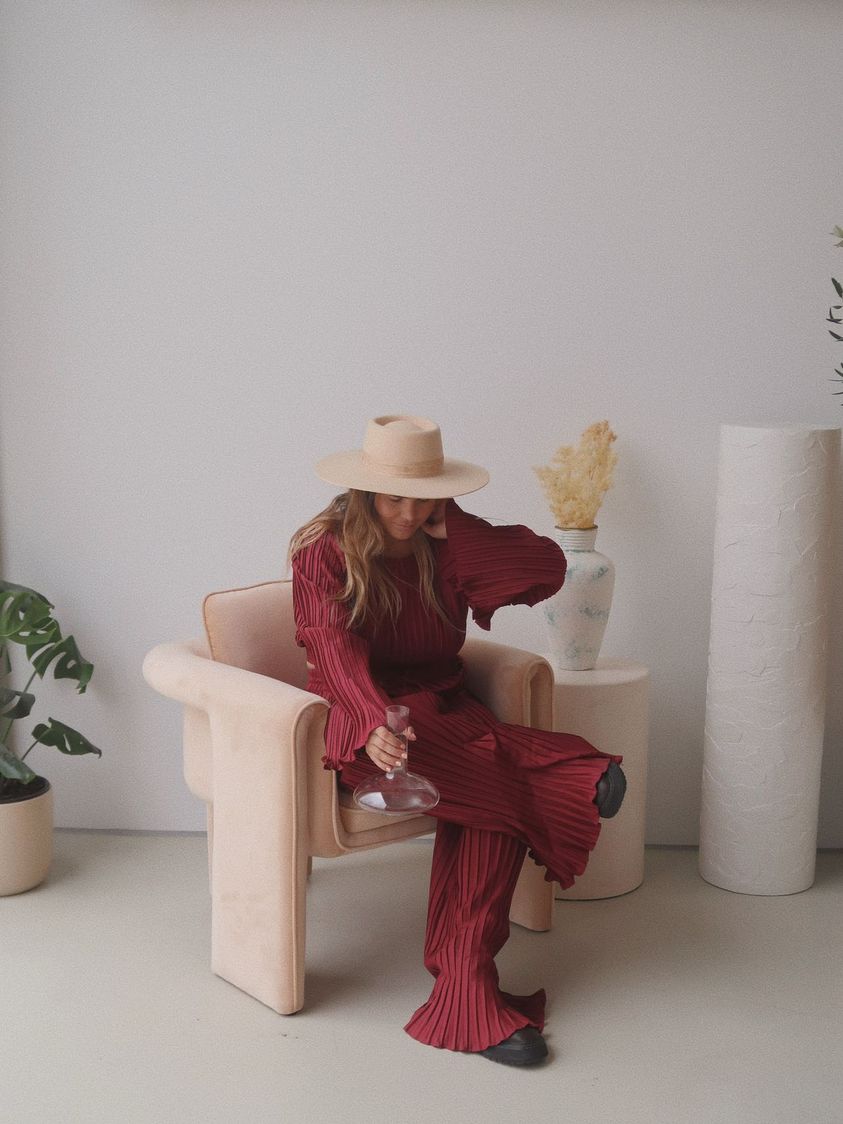 Lillie Crop Top - Winery