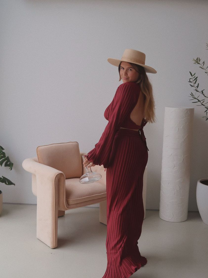 Lillie Crop Top - Winery