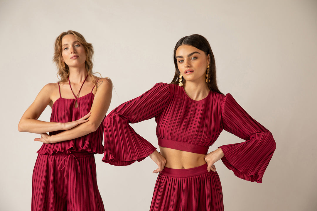 Lillie Crop Top - Winery