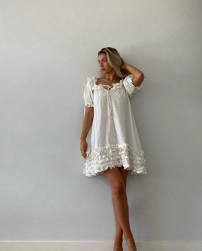 Clare Mini Dress - White